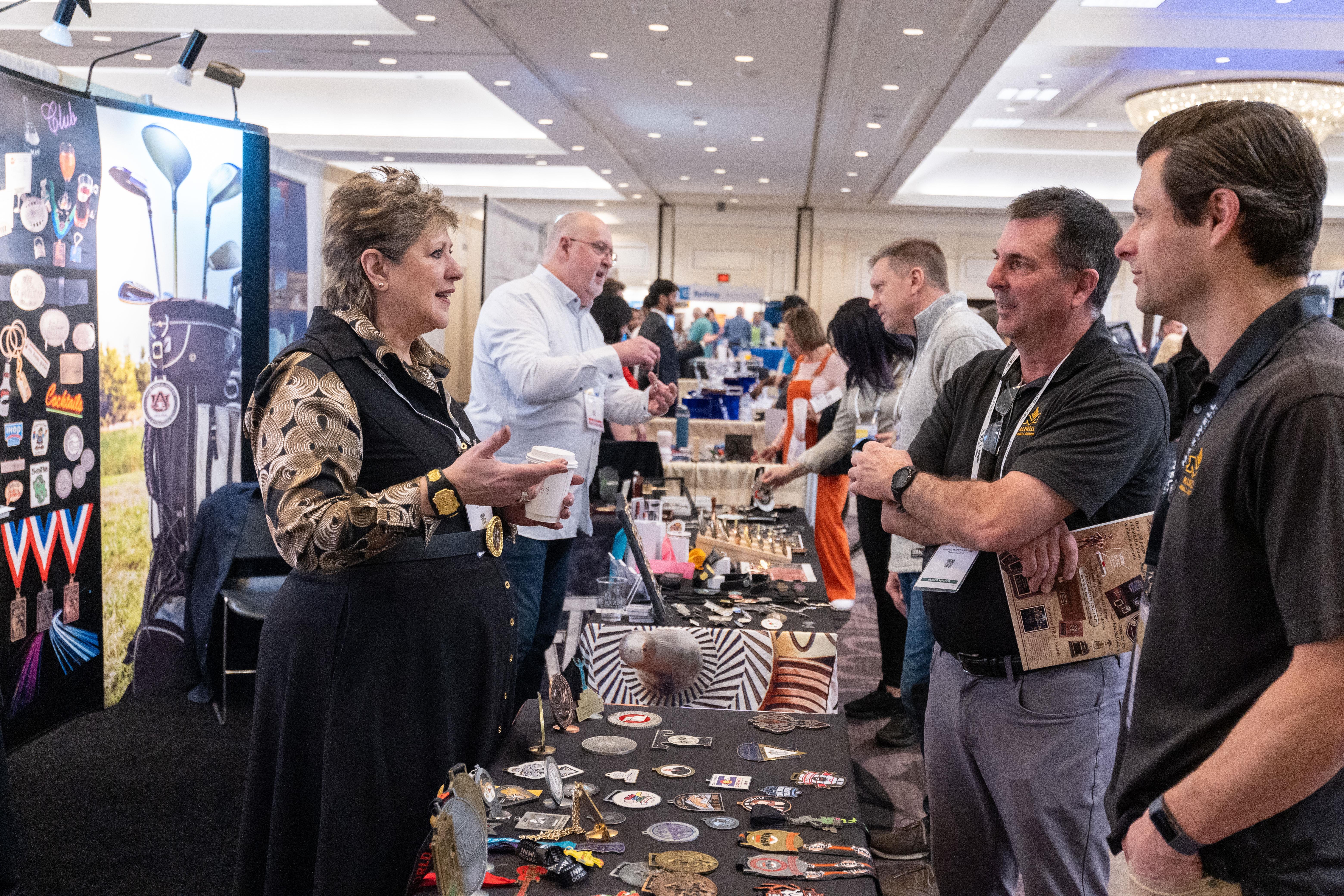 Attendee Explores Products on the Show Floor